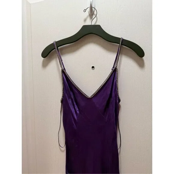 Astr the Label Women Kathleen Midi slip dress in purple size S NWT - Picture 6 of 6